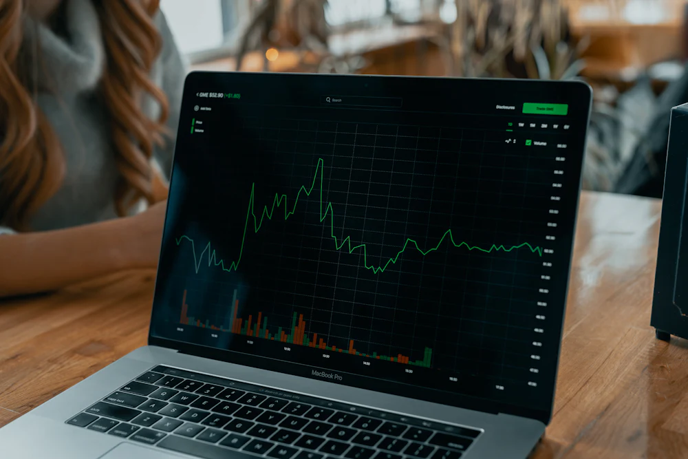 Cryptocurrency price chart displayed on a trading screen